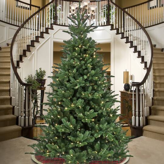 10ft. PreLit Feel Realยฎ Norway Spruce Artificial Christmas Tree, Clear 10ft Christmas Tree Pre Lit